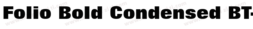 Folio Bold Condensed BT字体转换